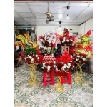 MÂM QUẢ CƯỚI TONE ĐỎ MẪU 007