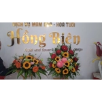 trang trí gia tiên hướng dương 