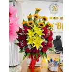 HOA KHAI TRƯƠNG  (HỒNG BIÊN CAO LÃNH ĐỒNG THÁP: CỔNG RỒNG PHỤNG - MÂM QUẢ - HOA TƯƠI)