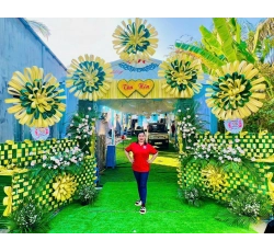 cổng lá dừa xưa