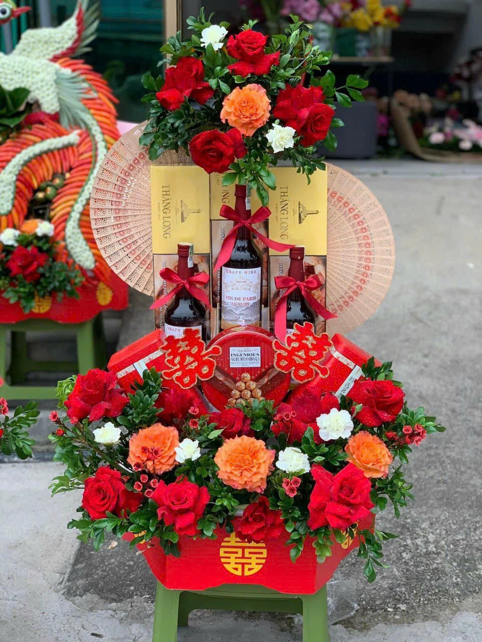 mâm trà rượu