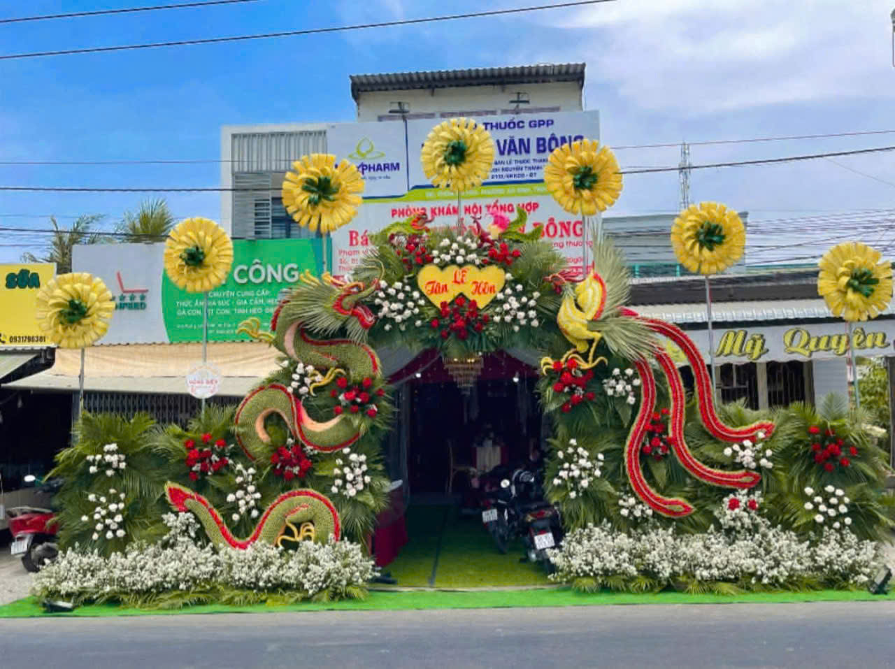 CỔNG CƯỚI RỒNG PHỤNG ĐẸP MẪU 017
