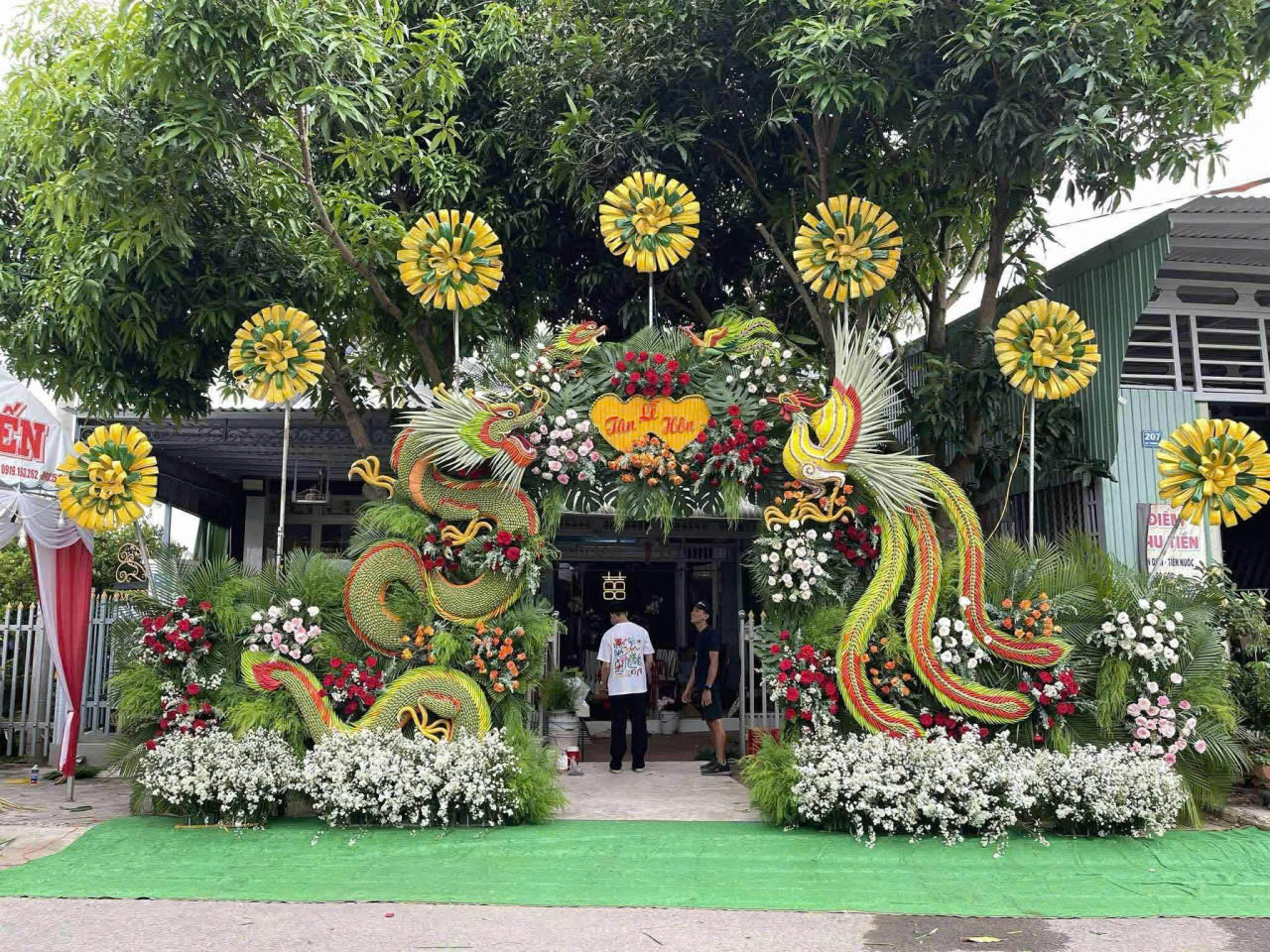 CỔNG CƯỚI RỒNG PHỤNG ĐẸP MẪU 022