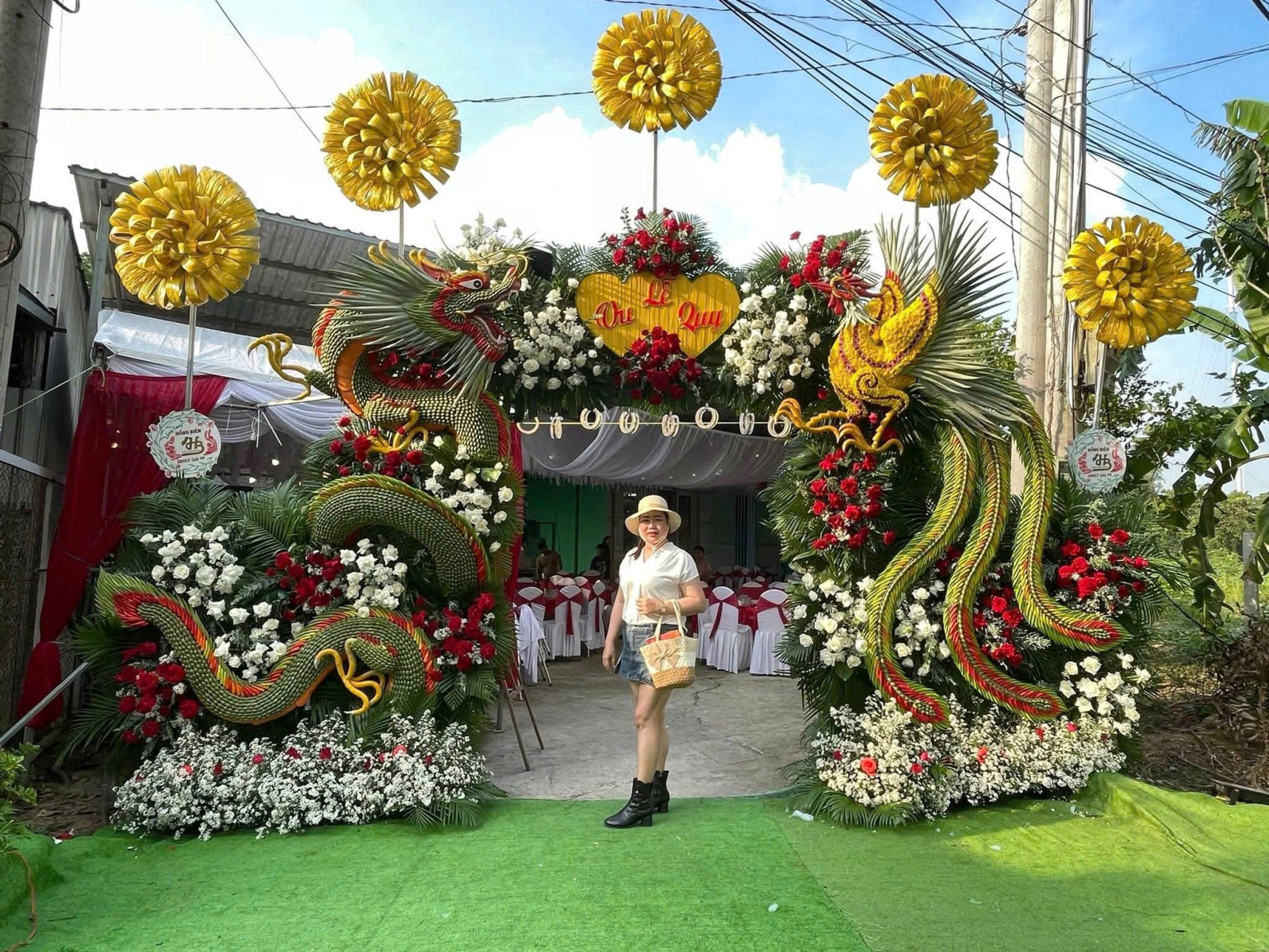 CỔNG CƯỚI RỒNG PHỤNG ĐẸP MẪU 003