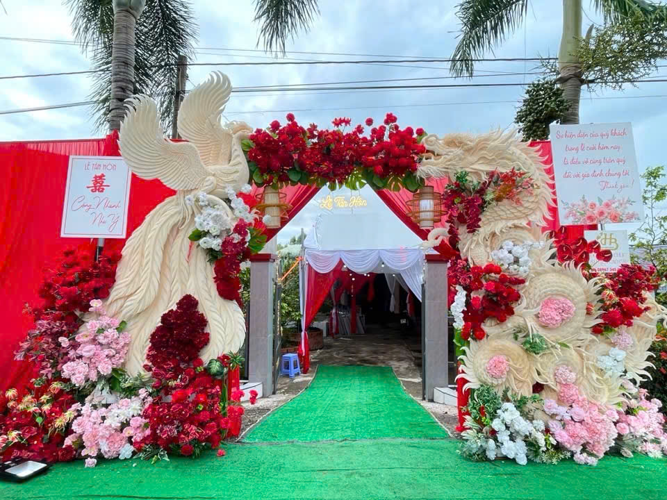 CỔNG CƯỚI RỒNG PHỤNG ĐẸP MẪU 009