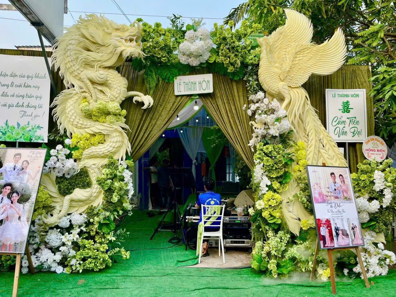 CỔNG CƯỚI RỒNG PHỤNG ĐẸP MẪU 010