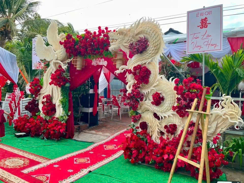 CỔNG CƯỚI RỒNG PHỤNG ĐẸP MẪU 011