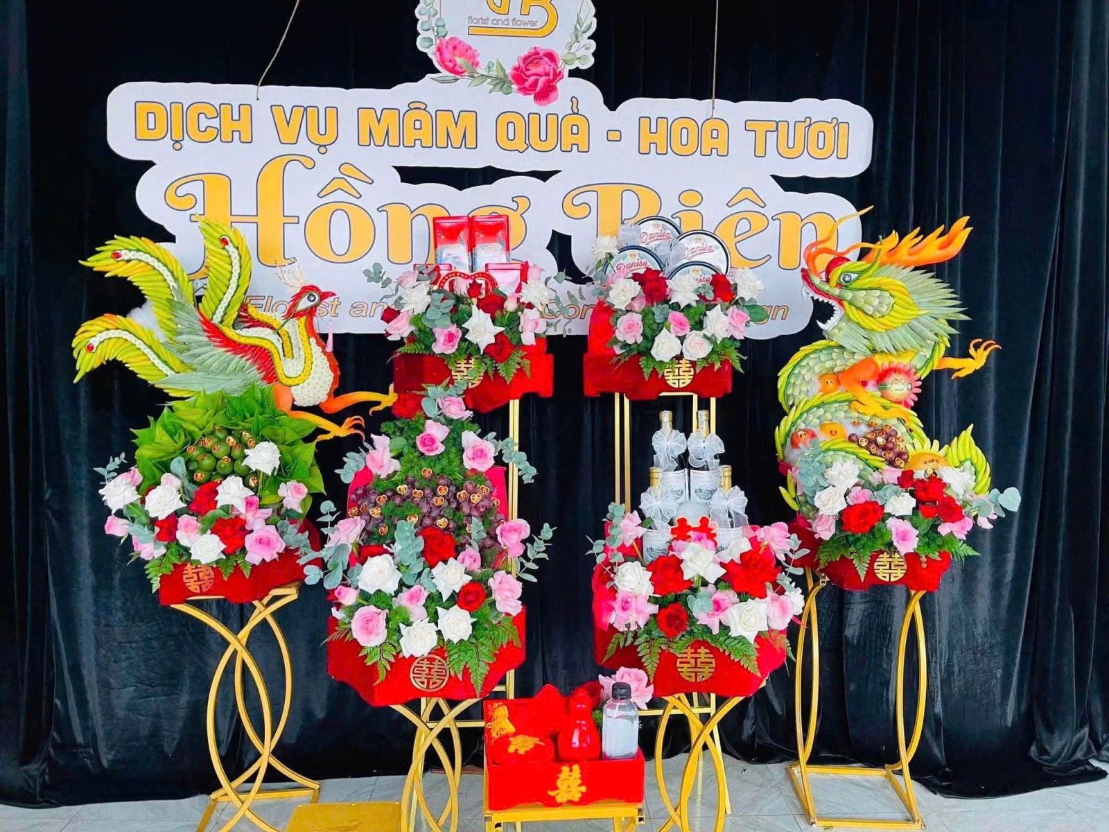 MÂM QUẢ CƯỚI MẪU 004