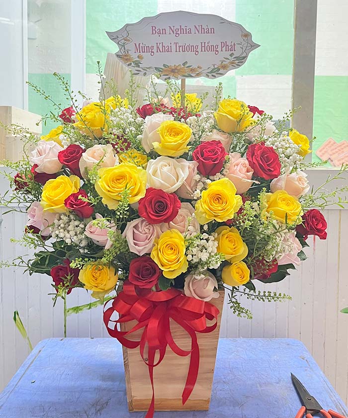 Giỏ Hoa Khai Trương