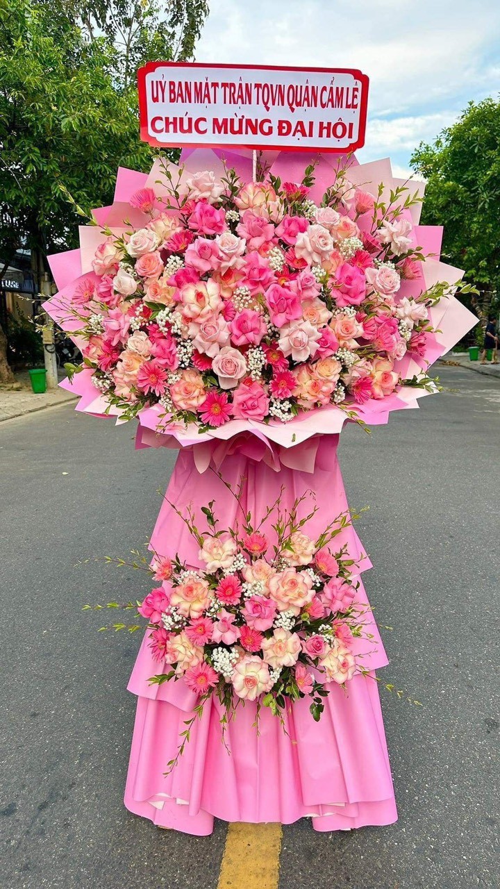 HOA CHÚC MỪNG MÀU HỒNG