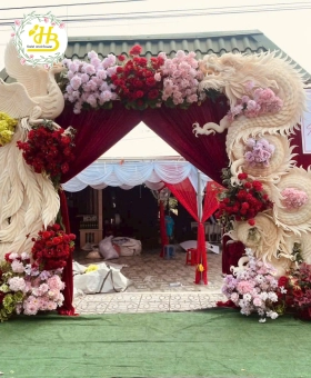 CỔNG CƯỚI RỒNG PHỤNG ĐẸP MẪU 007
