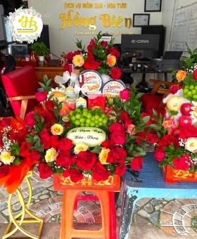 MÂM QUẢ DẠM NGÕ TONE ĐỎ