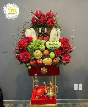 MÂM DẠM NGỎ ĐỦ LỄ TONE ĐỎ