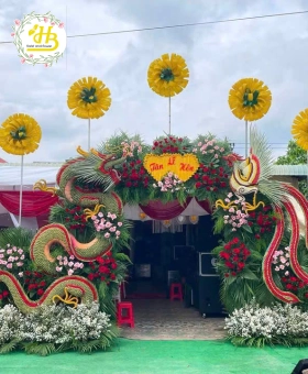 CỔNG CƯỚI RỒNG PHỤNG ĐẸP MẪU 012
