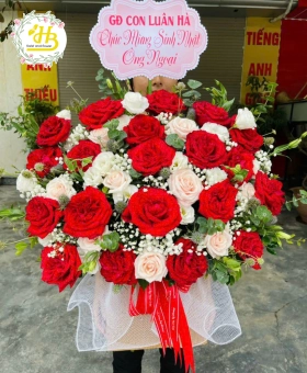 Giỏ hoa hồng Sinh nhật