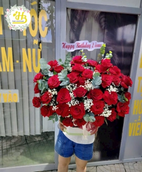 HOA SINH NHẬT  (HỒNG BIÊN CAO LÃNH ĐỒNG THÁP: CỔNG RỒNG PHỤNG - MÂM QUẢ - HOA TƯƠI)