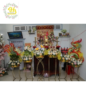 MÂM TRÒN VÀNG RỒNG PHỤNG