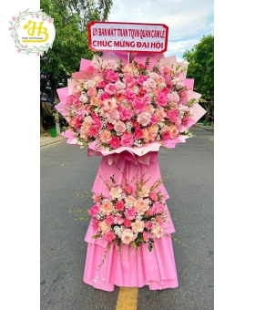 HOA CHÚC MỪNG MÀU HỒNG